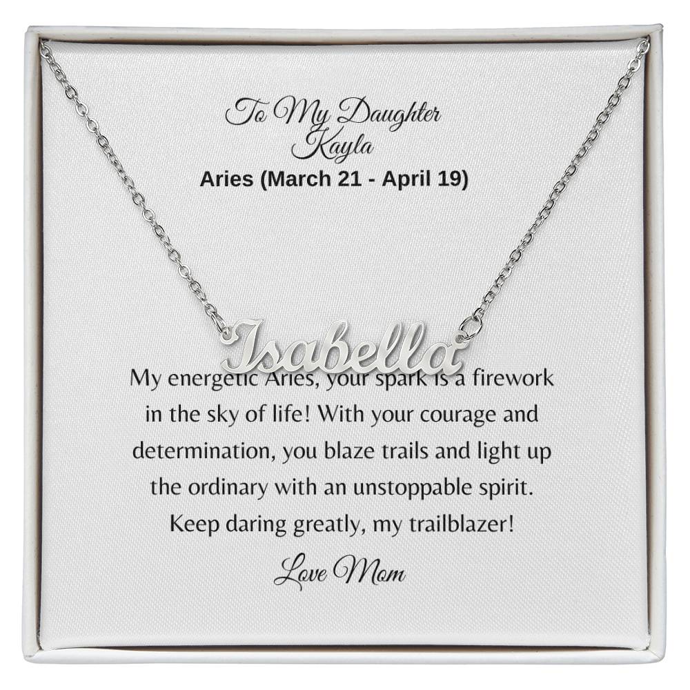 Personalized Zodiac Name Necklace