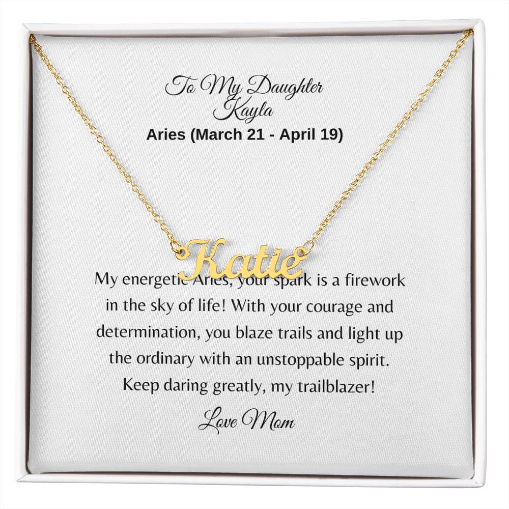 Personalized Zodiac Name Necklace