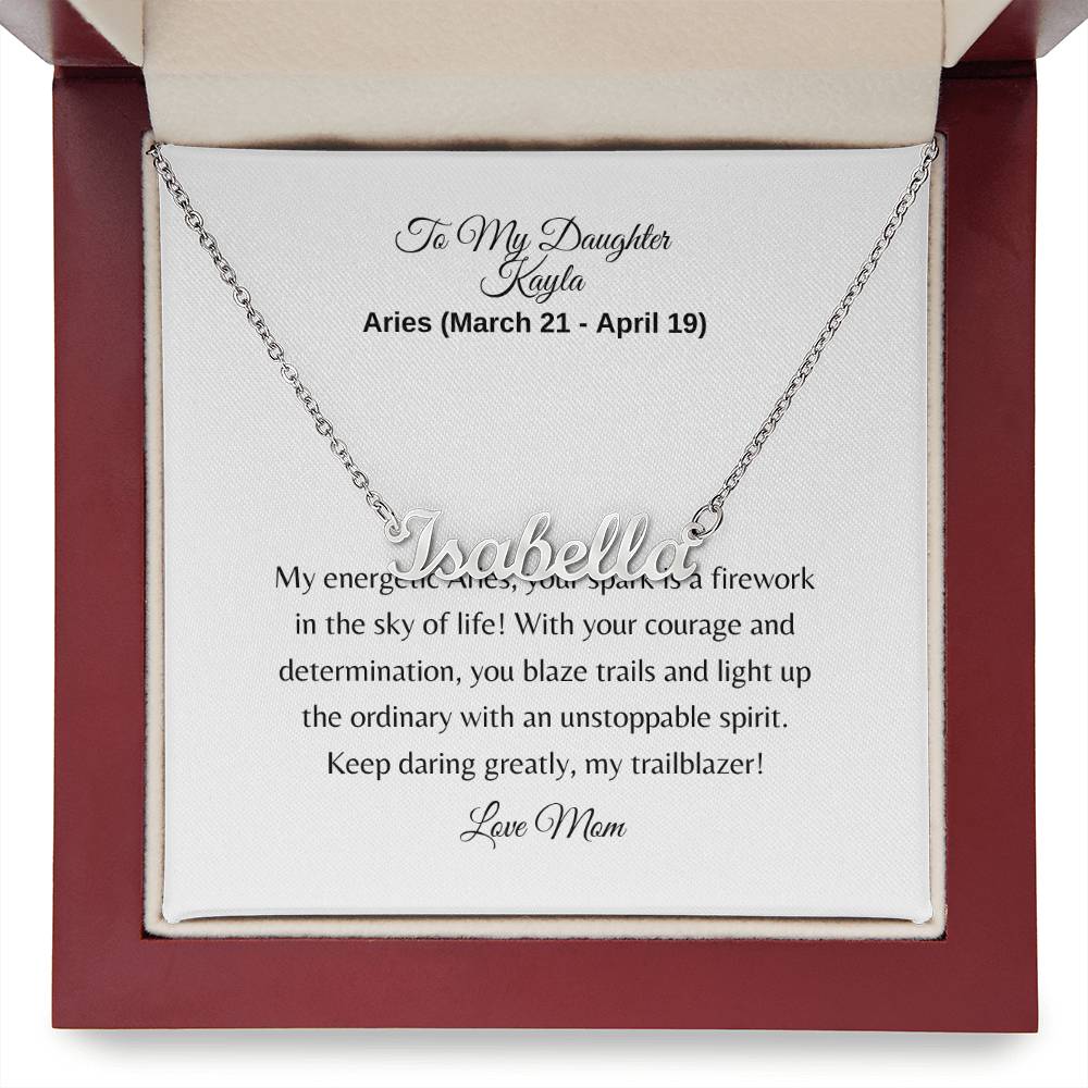 Personalized Zodiac Name Necklace