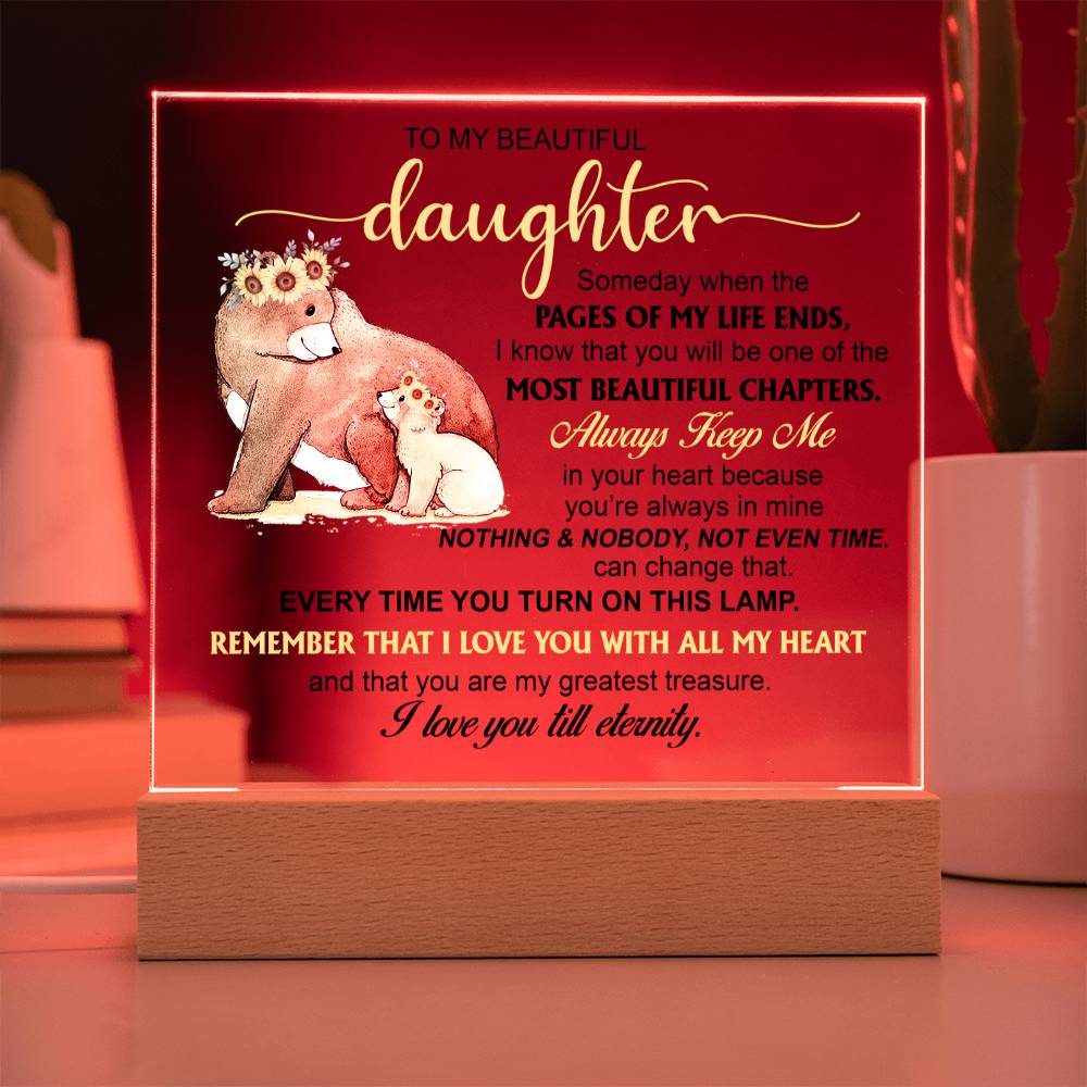 (ALMOST SOLD OUT) Keepsake Gift for Daughter - Night Lamp of Love