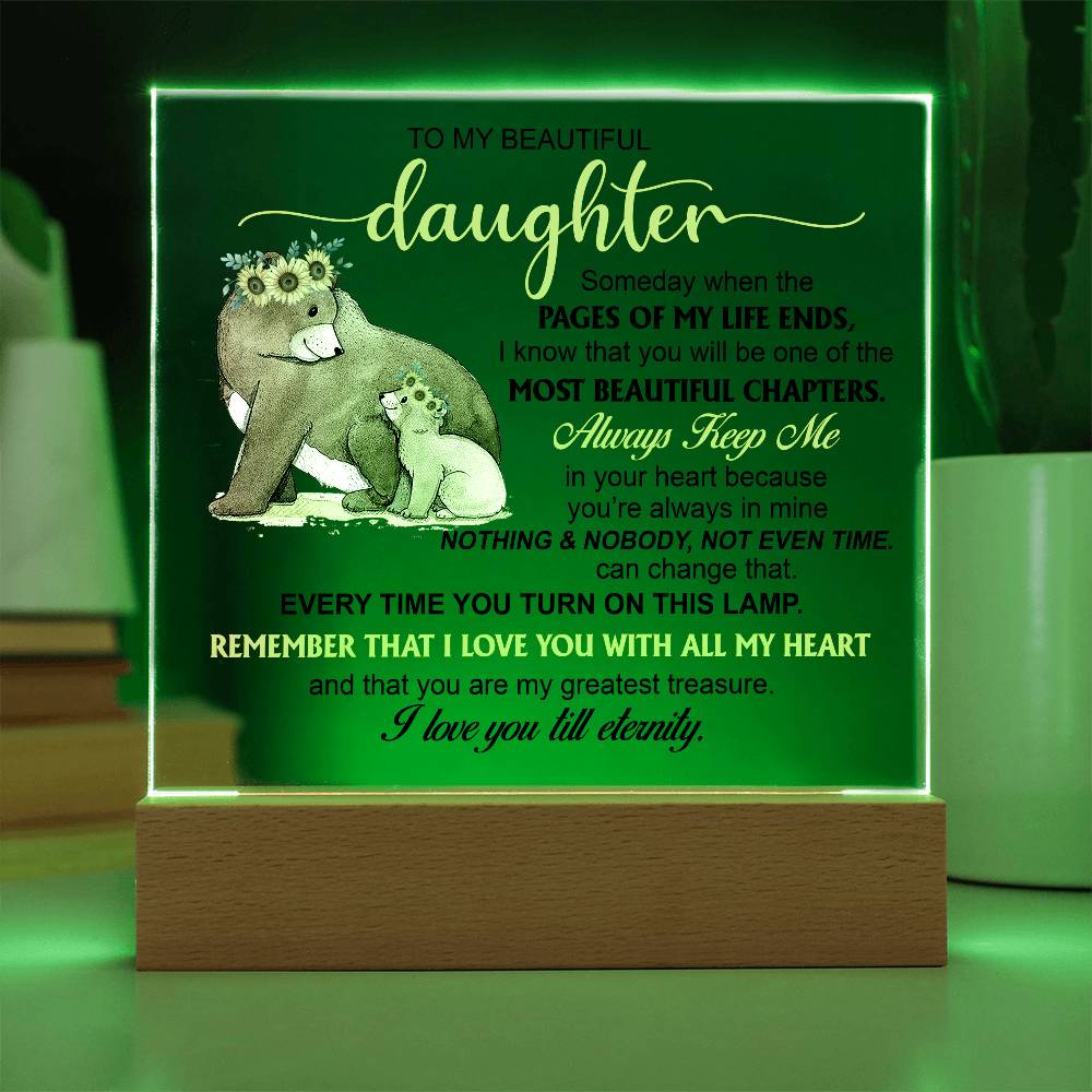 (ALMOST SOLD OUT) Keepsake Gift for Daughter - Night Lamp of Love