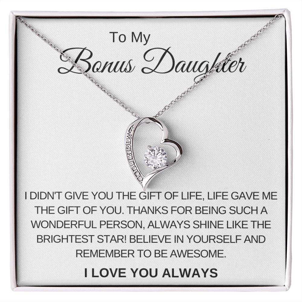 Forever Love Necklace for Bonus Daughter