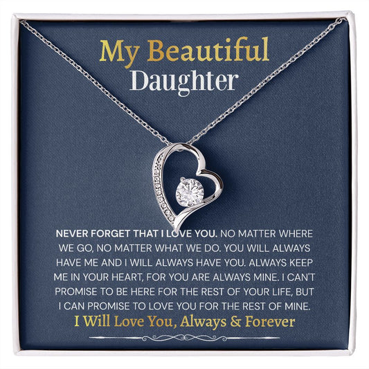 Forever Love Necklace Gift to Daughter