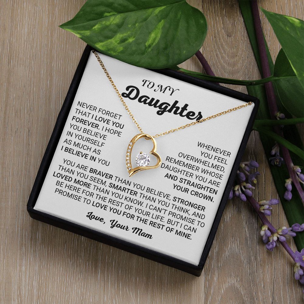 TO MY DAUGHTER (FOREVER KNOT NECKLACE)