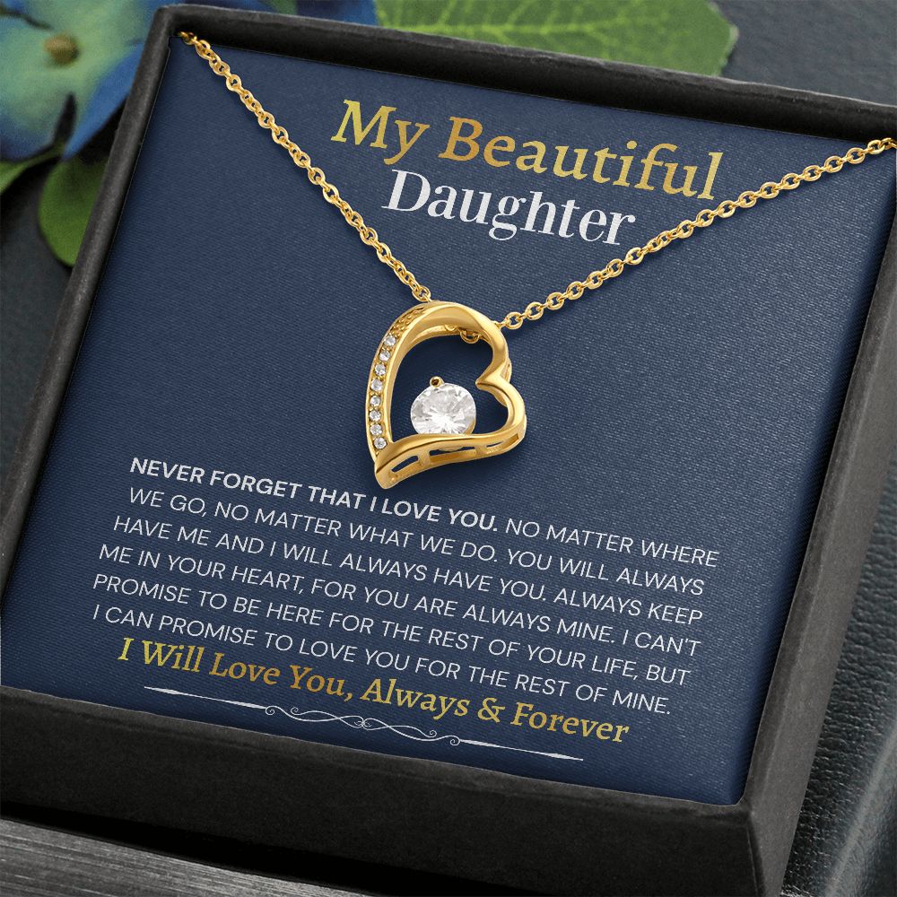 Forever Love Necklace Gift to Daughter